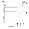 Secado Триада 1 Полотенцесушитель 40x80 см, электрический, цвет: бронза