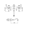 Webert Dorian Смеситель для раковины, цвет: хром/белый