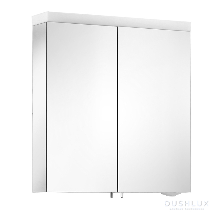 Фото Keuco Royal Reflex NEW Зеркальный шкаф с двойной подсветкой 65x70x15см, подвесной, цвет: белый