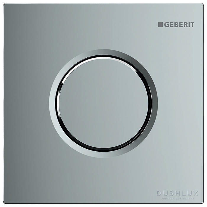 Фото Geberit Sigma 01 Клавиша смыва для писсуаров, пневматическая, цвет: хром глянцевый