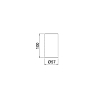 Treemme TAG# Quadra Стакан настольный, цвет: белый