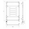 Secado Фалерони 3 Trenza Полотенцесушитель 60x80 см, электрический, цвет: бронза