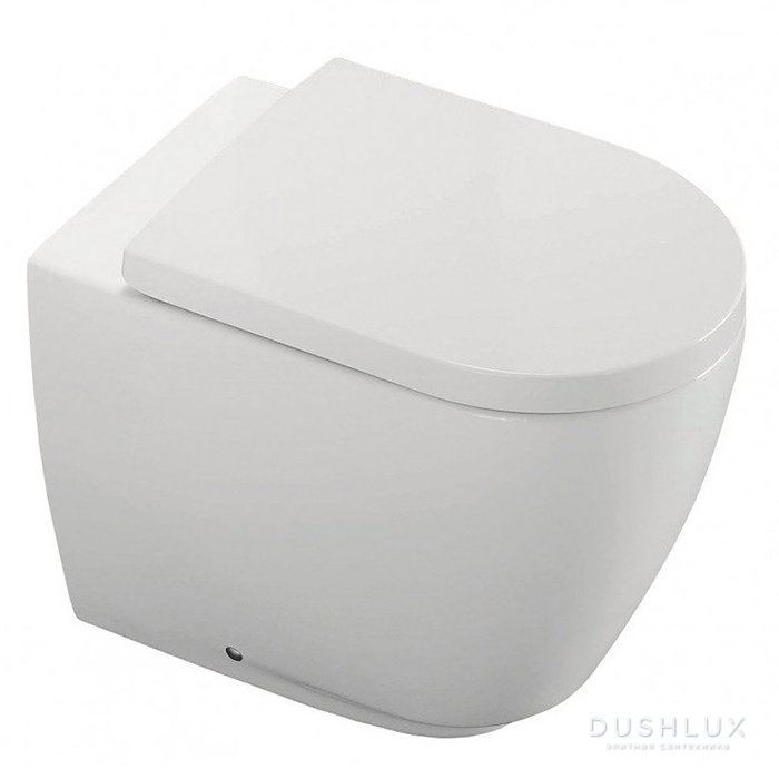Фото Hatria Fusion Унитаз напольный 54x35см, цвет: белый