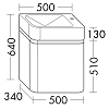 Burgbad B.ME Комплект мебели 50x34x64см., Sx, подвесной, 1 дверца, с 1 отв., цвет: белый матовый