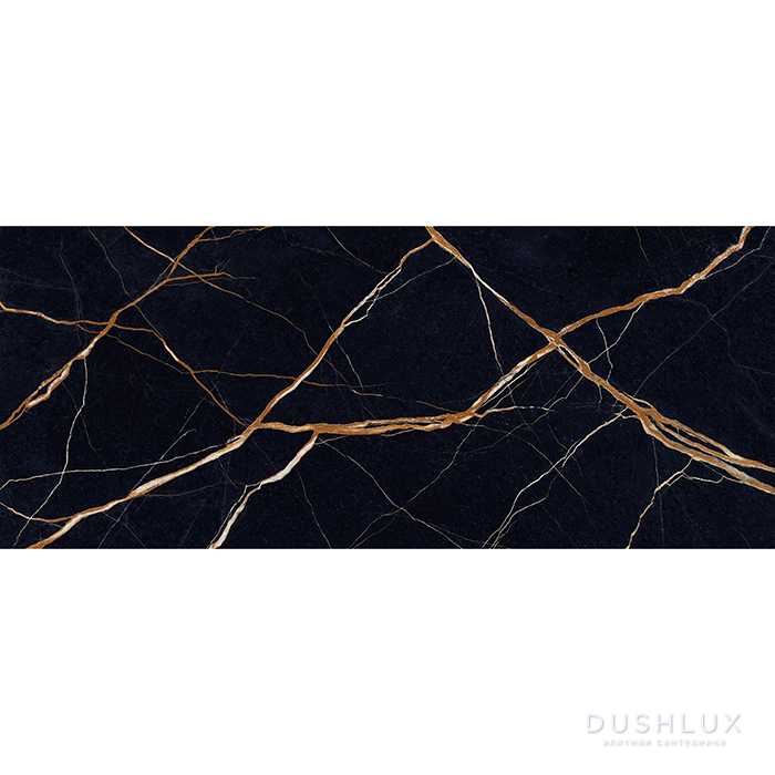 Фото Provenza Unique Marble Керамогранит 278x120x0.65см, глазурованный, универсальная, цвет: Sahara Noir Lappato