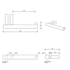 Decor Walther Bar Держатель для туалетной бумаги, подвесной, цвет: сталь матовая
