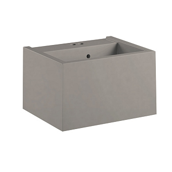 Kerasan Kanaal Раковина 60x46.5см., подвесная, 2 отв., цвет: Matt Grey