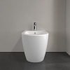 Villeroy&Boch Subway 2.0, Биде напольное, с отверстием для смесителя, с переливом, 37x56см, с антигрязевым покрытием CeramicPlus, цвет: белый