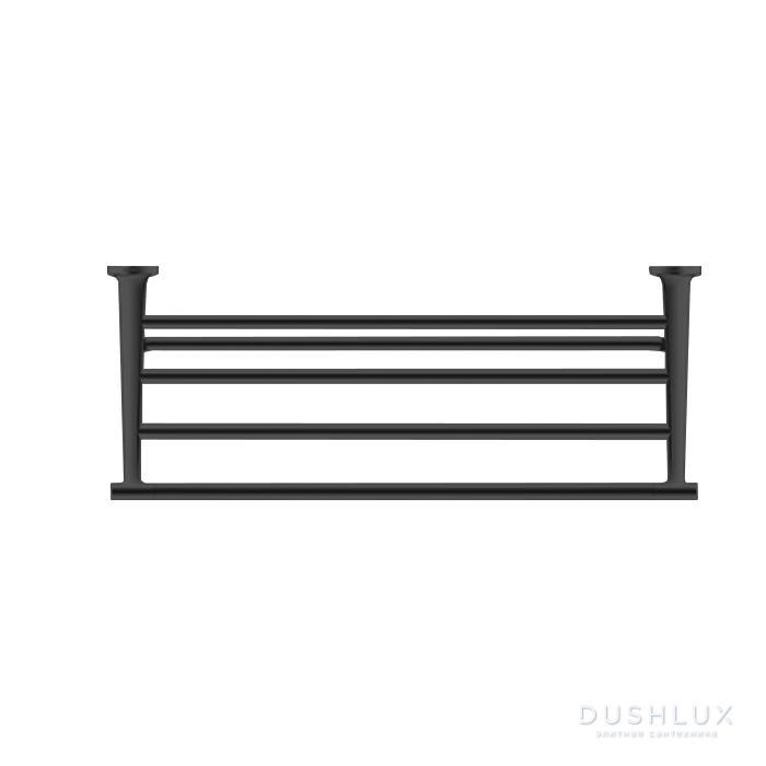 Фото Duravit Starck T Полочка для полотенец 61см, подвесная, цвет: черный матовый