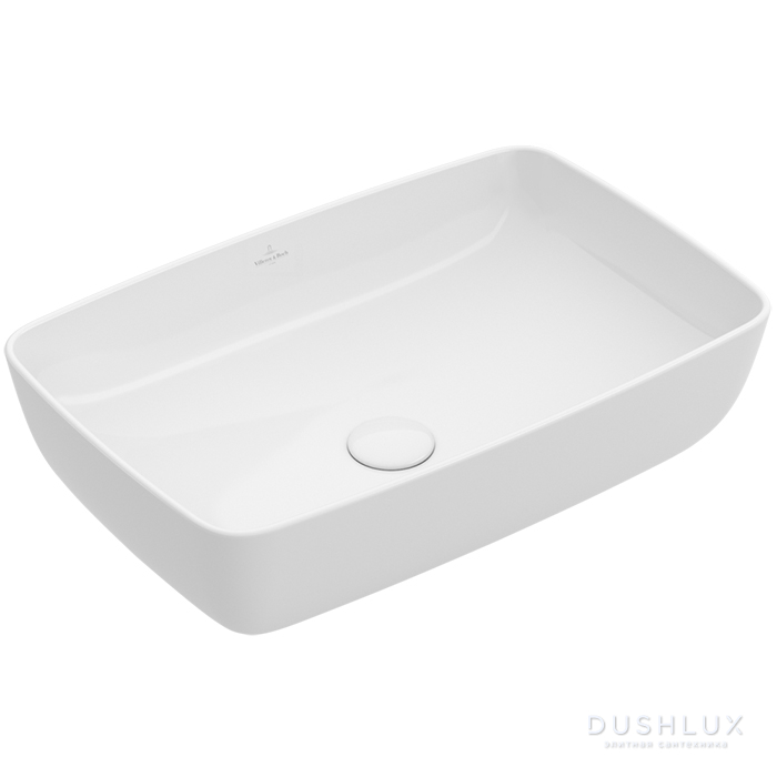 Фото Villeroy&Boch Artis Раковина 58х38 см, без отв., без перелива, с антигрязевым покрытием CeramicPlus, цвет: белый