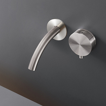 CEA Design GIOTTO Смеситель для раковины, настенный, цвет: нержавеющая сталь