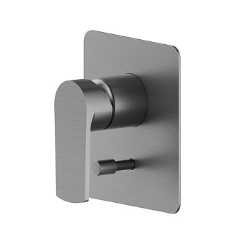 Newform Haka Смеситель для душа, встраиваемый, на 2 источника, цвет: PVD brushed gun metal