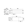Treemme 3.6mm Верхний душ 160x100 мм с каскадом, цвет: нержавеющая сталь