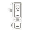 Omoikiri Tadzava 22-U/I Ultra 15 Кухонная мойка 22x15x44см.,встраиваемая, цвет: нержавеющая сталь