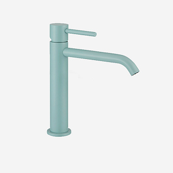 Webert Elio Slim Смеситель для раковины, h200мм, на 1 отв., с донным клапаном, цвет: Acquamarina