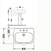 Duravit D-Code Раковина 65x50см., подвесная, 1 отв., цвет: белый