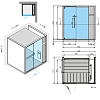 Effegibi One H Хаммам, угловой R.H., DX, 214x171xh226см, отделка: на выбор
