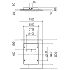 Dornbracht Tara Верхний душ 60x48см, потолочный, цвет: хром