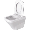 Duravit DuraStyle Комплект: подвесной унитаз Rimless 255109 37х54 см.+ сиденье с автоматическим закрыванием 006739,