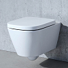 Laufen Meda Унитаз 54x36x35.5см., подвесной, безободковый, смыв Tornado, с сиденьем микролифт, цвет: белый глянцевый