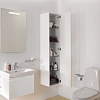 Laufen Pro S Высокий шкаф 350x335x1650 мм, 1 дверца, петли слева, 4 стеклянные полки, цвет: белый глянцевый