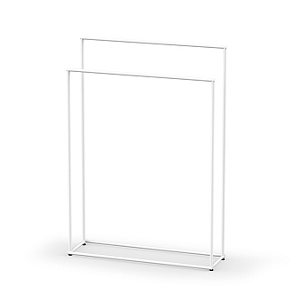 Decor Walther Mikado Полотенцедержатель 86см., напольный, двойной, цвет: белый матовый