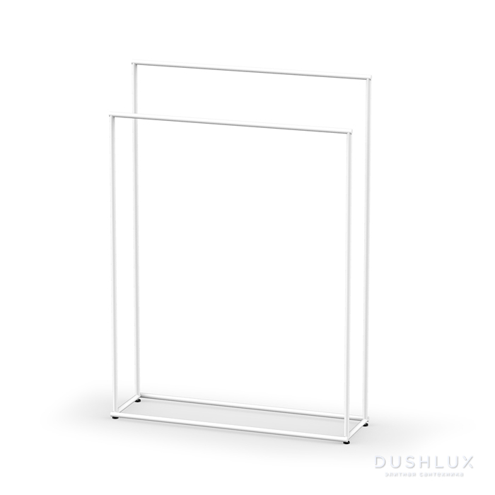 Фото Decor Walther Mikado Полотенцедержатель 86см., напольный, двойной, цвет: белый матовый