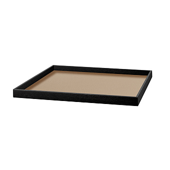 ADJ Поднос Mondo, 40x40xH3 см., цвет: капучино/шоколад