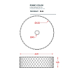 Artceram Rombo Раковина Ø44см., накладная, без отв., цвет: foresta