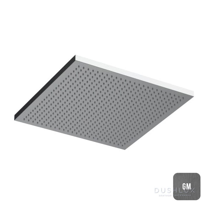 Фото Almar Velvet Rain Верхний душ 30x30см., потолочный, цвет: Gun Metal Brushed PVD
