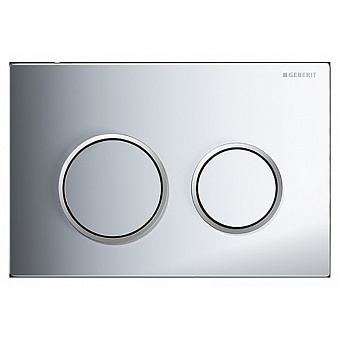 Geberit Omega20 Клавиша двойного смыва, цвет: хром