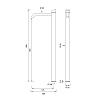 CEA Design ZIQQ Смеситель для раковины, высокий, 1 отв., прогрессивный, цвет: нержавеющая сталь