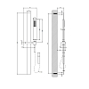 Gessi Rettangolo Душевой гарнитур с ручным душем, цвет: Black XL