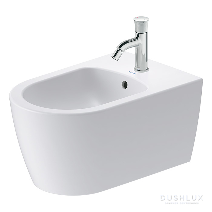Фото Duravit Bento Starck Box Биде подвесное 37x57 см, 1 отв., HygieneGlaze, цвет: белый матовый