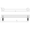 Gessi Ingranaggio Полотенцедержатель 45см., цвет: Black Metal Brushed PVD