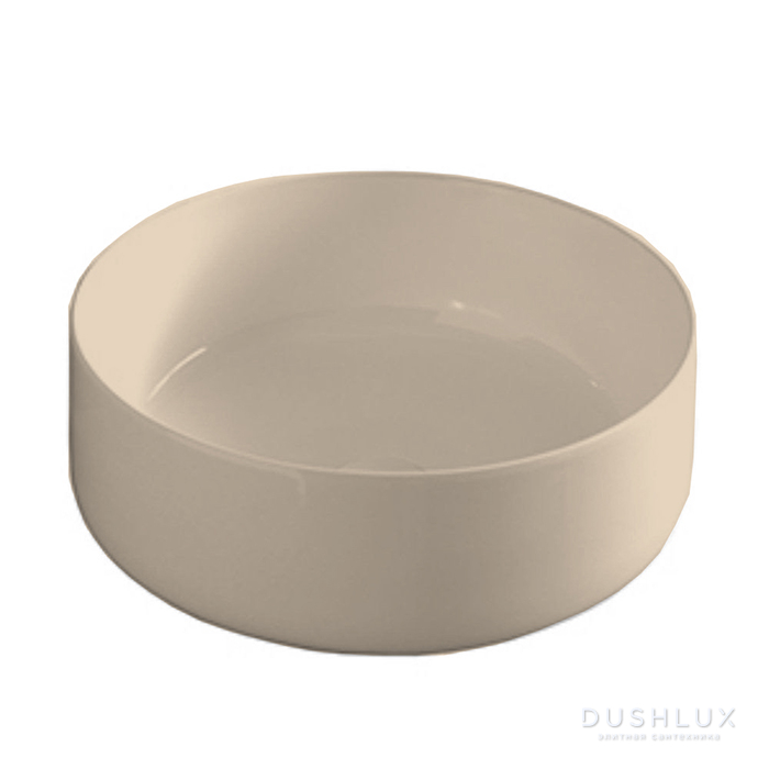 Фото Artceram Cognac Раковина Ø42см., накладная, без отв., Saniglaze, цвет: sand