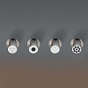 CEA Design FREE IDEAS Верхний душ, полувстраиваемый, потолочный, 1 режим, Spiral jets, Delrin®, цвет: нержавеющая сталь