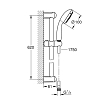 Grohe Tempesta 100 Душевой гарнитур, 4 вида струй, цвет: хром