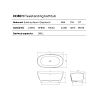 Dea Design Elegant Ванна 163x85x64см., отдельностоящая, Glasstech, прозрачная смола, цвет: Emerald R3