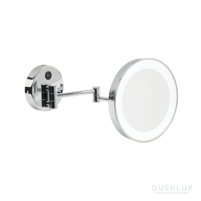Фото StilHaus Universal Зеркало косметическое, подвесное, 3х увелич., с LED подсветкой, цвет: хром