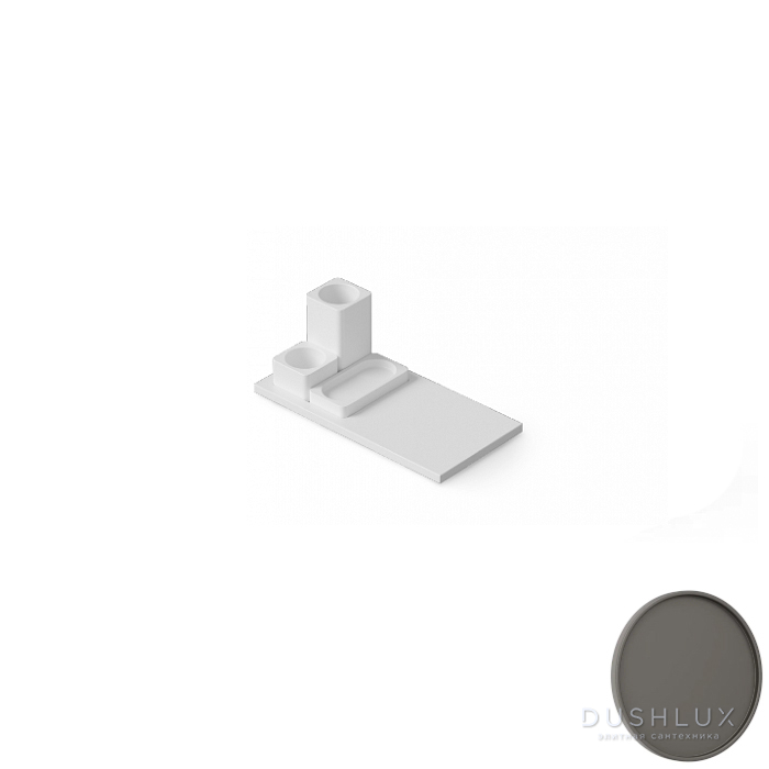 Фото Dea Design Accessories Набор аксессуаров 40x20x12см., настольных, Solid Surface, цвет: graphite