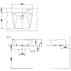 TOTO Jewelhex Раковина 60.7x48.3x21.1 см, без отв., накладная, цвет: белый