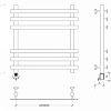 Secado Понтида + Полотенцесушитель 60x60 см/70, электрический, цвет: хром