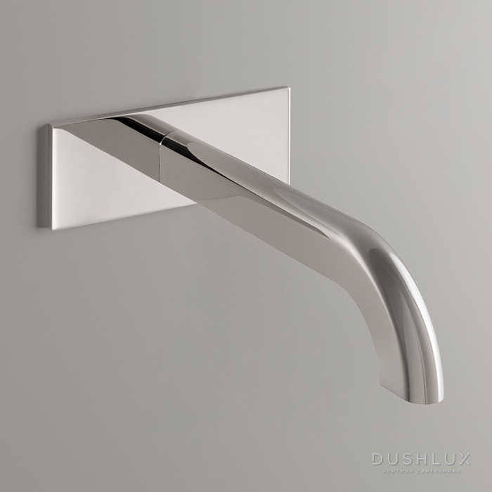 Фото CEA Design SIXTY Излив для раковины 24.5см, настенный, цвет: полированная сталь