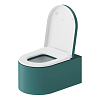 Duravit Millio Унитаз подвесной, 37x57см., декор "Smooth", крепление в компл., цвет: аквамарин матовый