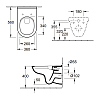 Villeroy&Boch O.novo Унитаз подвесной 36x56 см, безободковый, цвет: белый