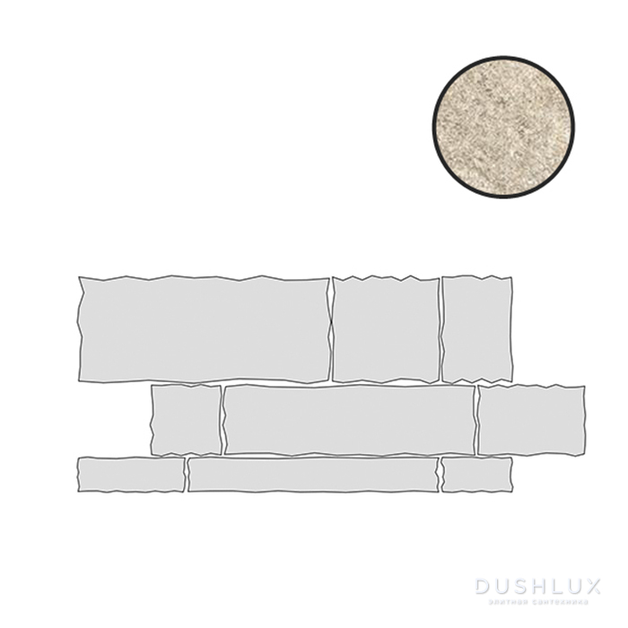 Фото Ergon Oros Stone Керамогранит 130x60x0.95см, универсальная, неглазурованный, цвет: Multi Prestige Brecciato Sand