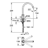 Grohe Costa S  Смеситель для раковины, на 1 отв., цвет: хром