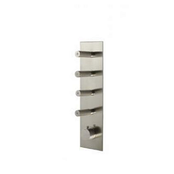 TREEMME 22mm Термостат для душа встраиваемый, 4 потребителя, цвет: нержавеющая сталь