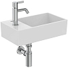 Ideal Standard Extra Раковина 45x25xh12см, подвесная, с 1 отверстием, Sx, с крепежом, цвет: белый глянец